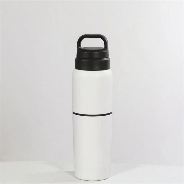 2-in-1 double-layer insulated water bottle